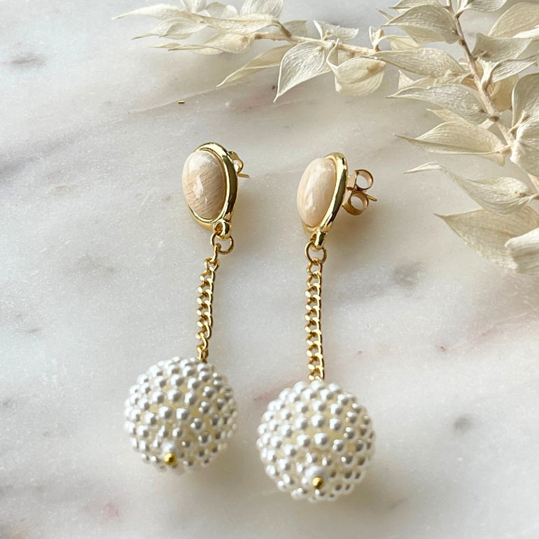 Perlen Ohrringe DAISY - Alessandra Schmidt Jewelry