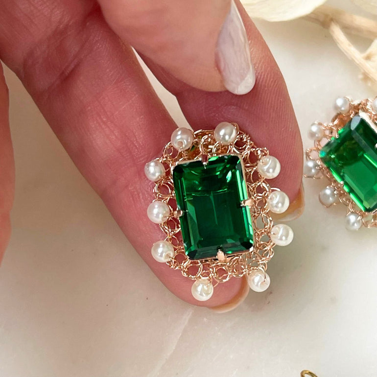 Ohrringe LILIBET mit Barockperlen - Alessandra Schmidt Jewelry