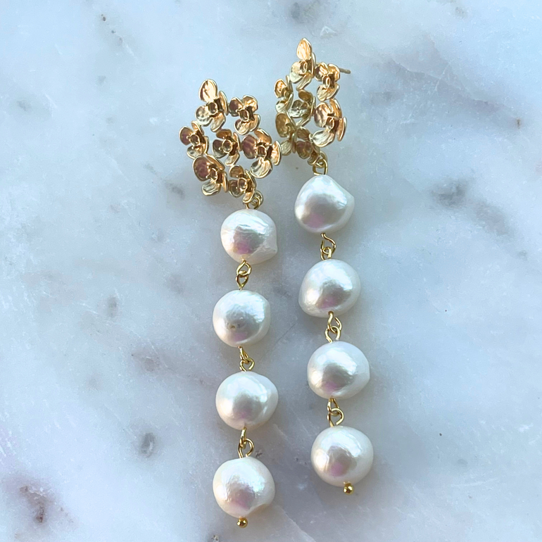 Ohrhänger MARIA mit Süßwasserperlen - Alessandra Schmidt Jewelry