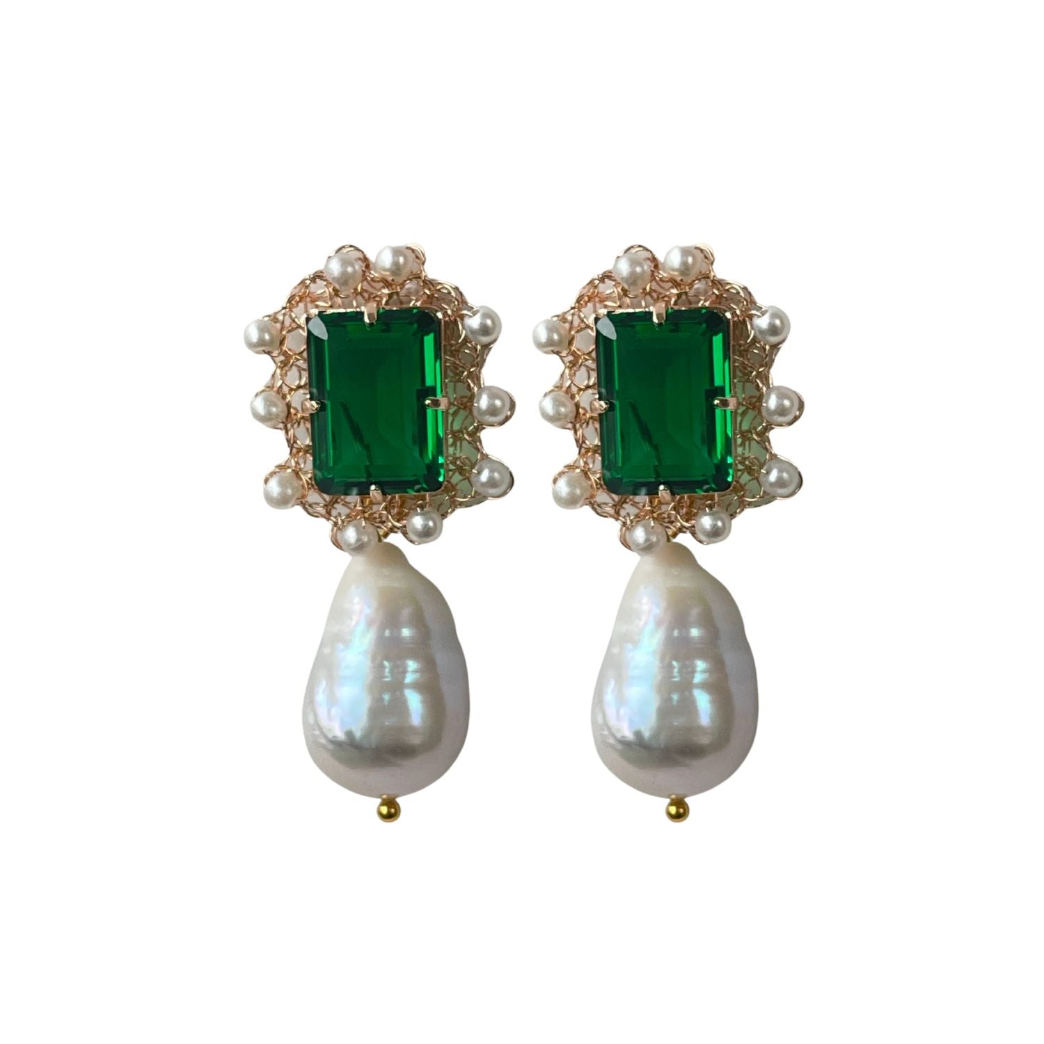 Ohrringe LILIBET mit Barockperlen - Alessandra Schmidt Jewelry