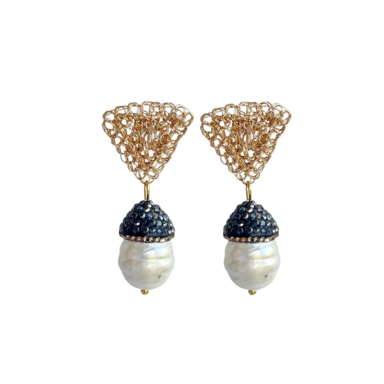 Ohrstecker TERESA mit Perlen - Alessandra Schmidt Jewelry