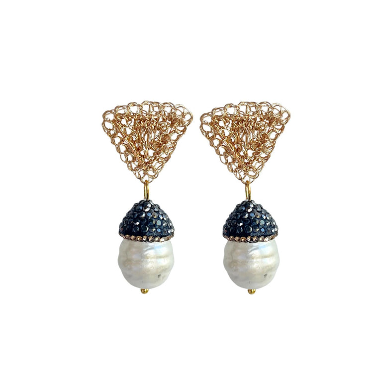 Ohrstecker TERESA mit Perlen - Alessandra Schmidt Jewelry