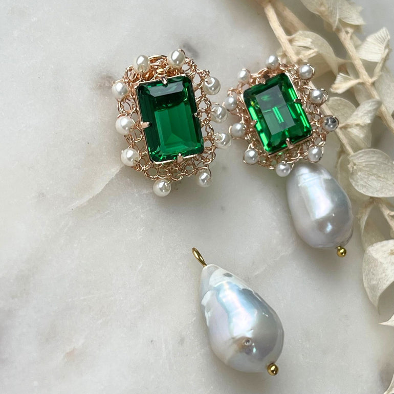 Ohrringe LILIBET mit Barockperlen - Alessandra Schmidt Jewelry