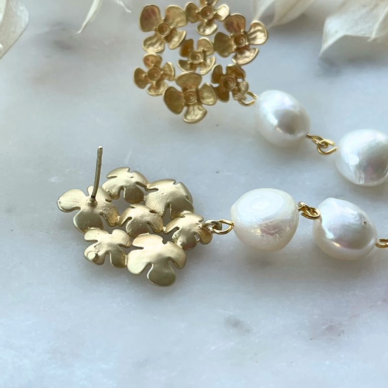 Ohrhänger MARIA mit Süßwasserperlen - Alessandra Schmidt Jewelry